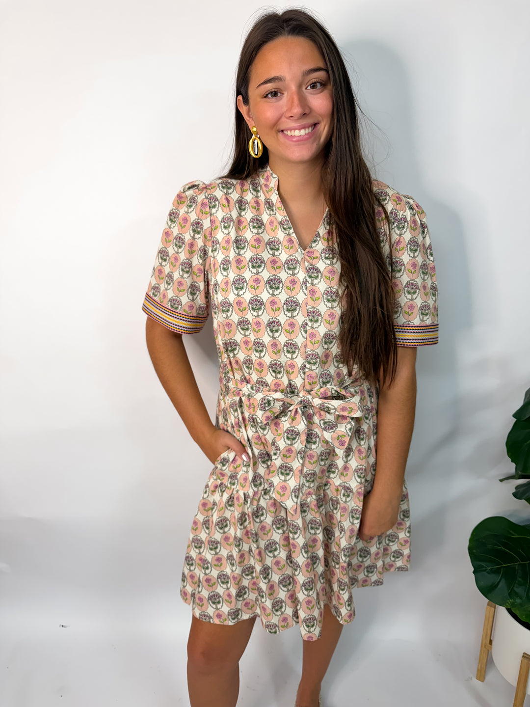 Floral Cameo Dress