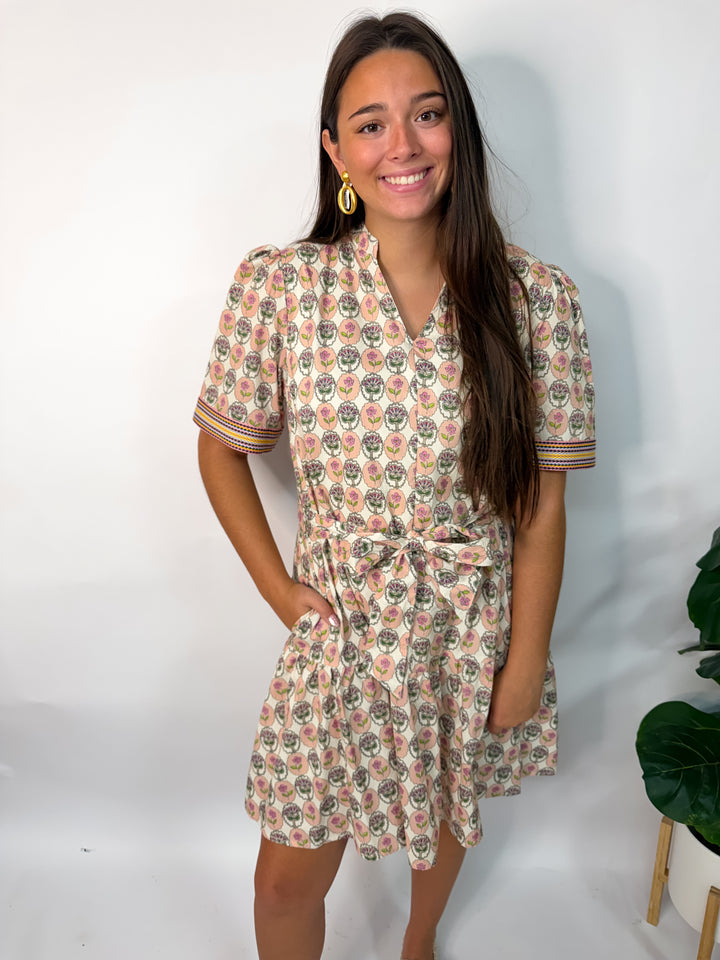 Floral Cameo Dress