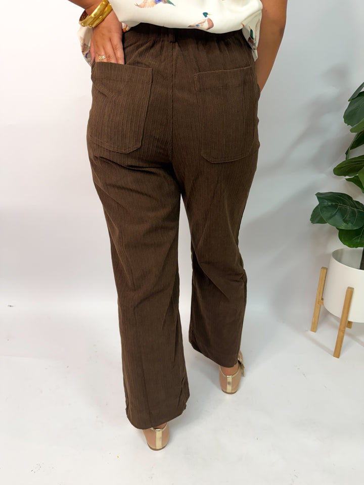 Chocolate Corduroy Pants