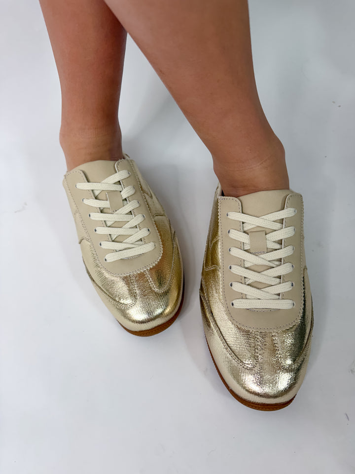 Mackay Gold Mule Sneakers