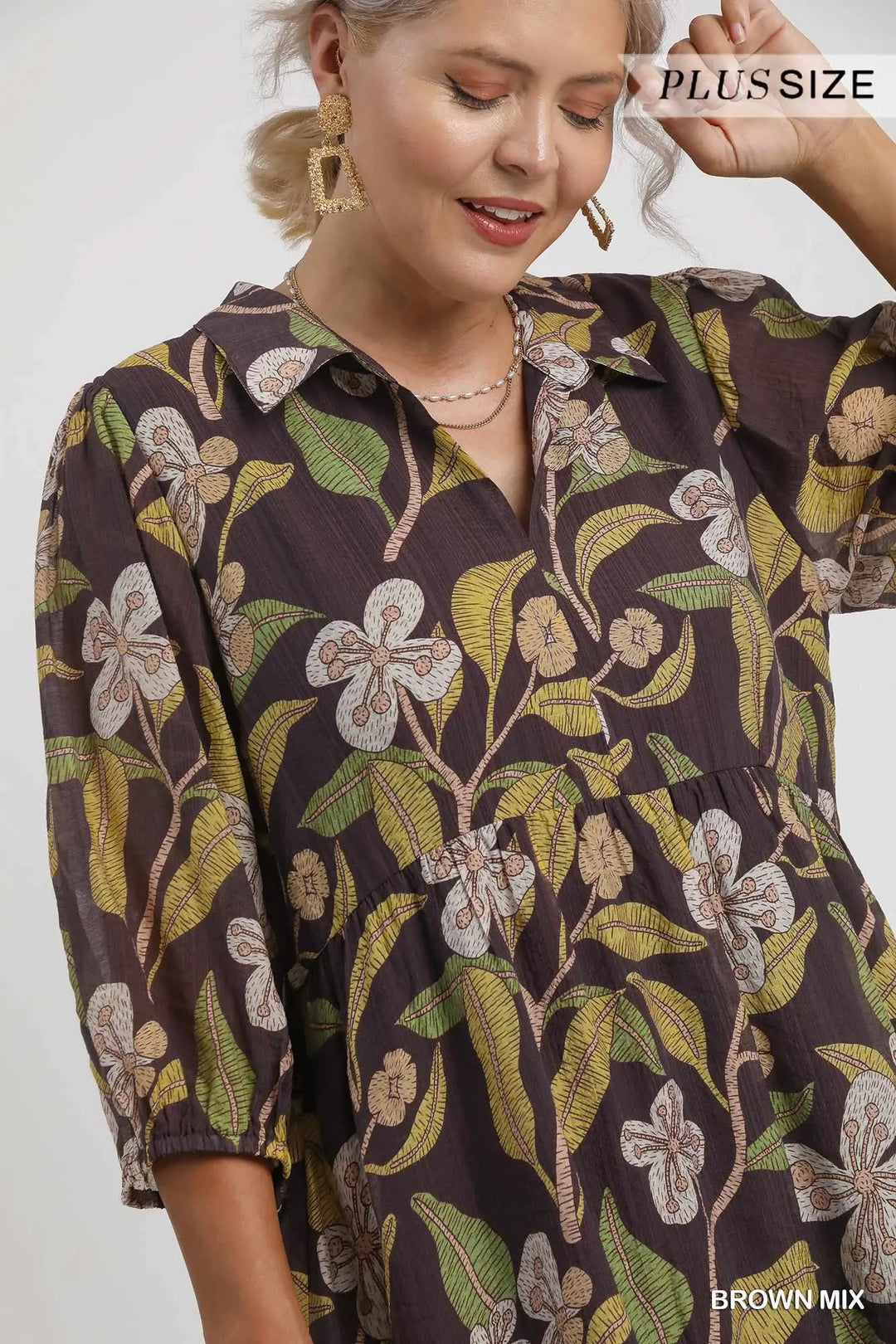 Coco Lime Floral Midi Dress