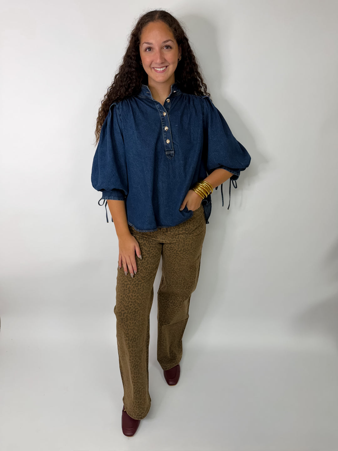 Denim Girly Blouse