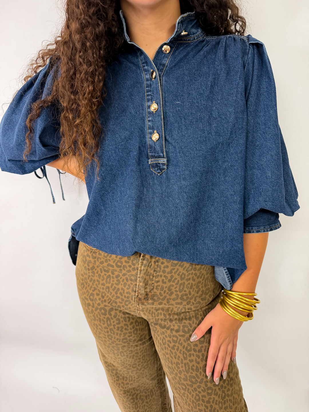 Denim Girly Blouse