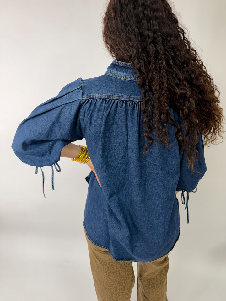Denim Girly Blouse