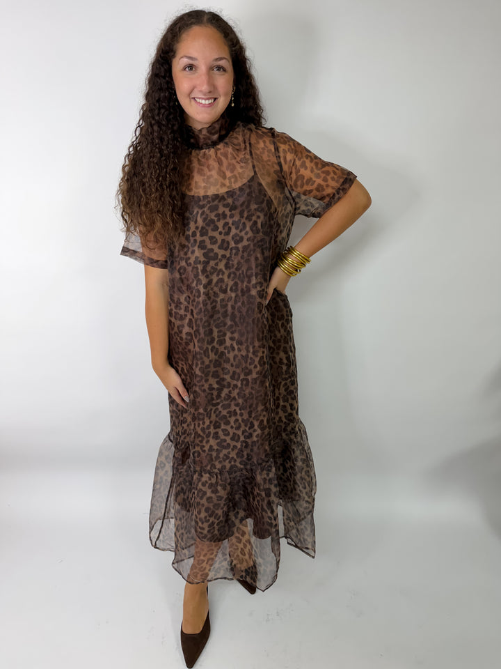 Leopard Dreams Midi Dress