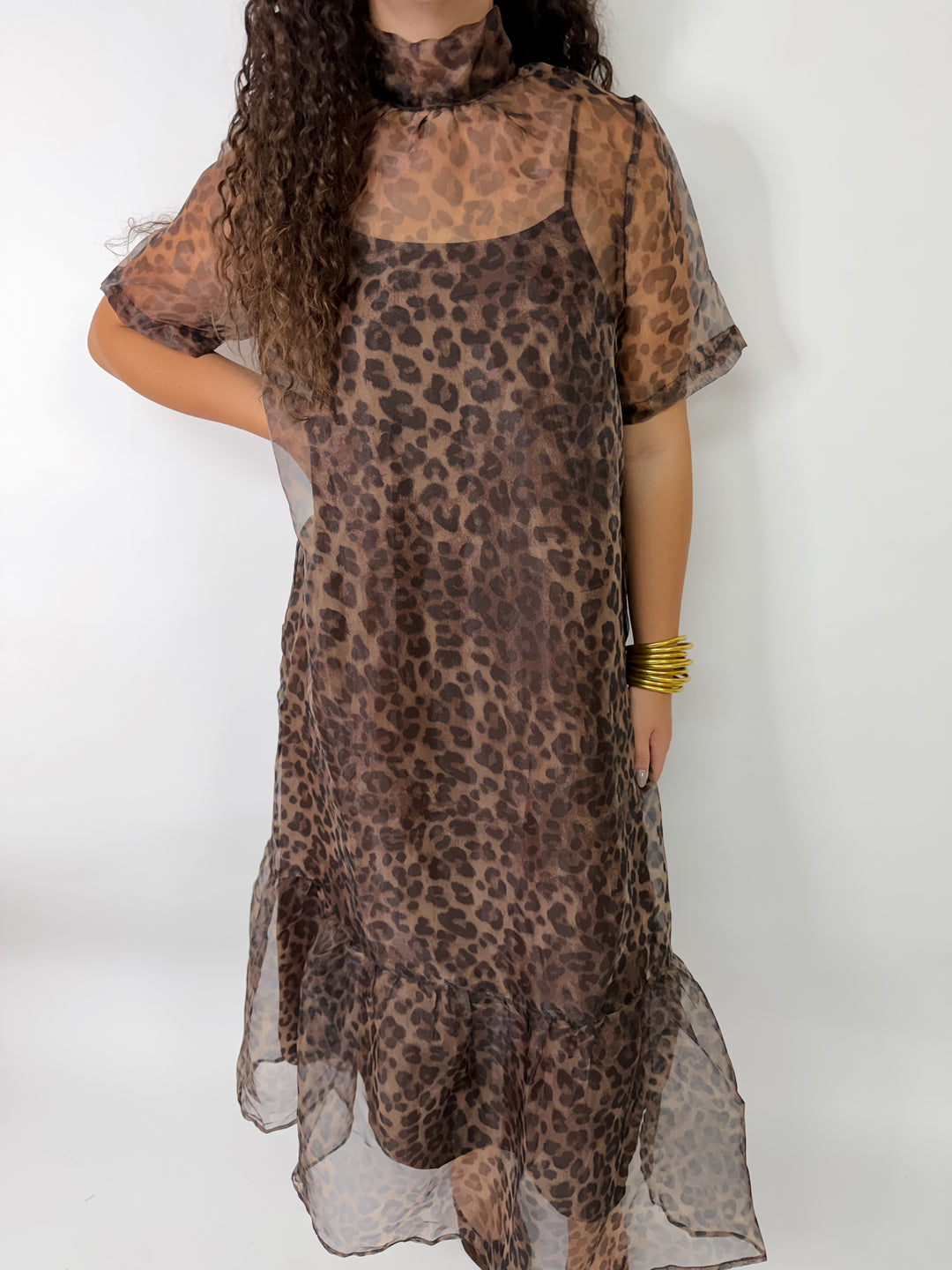 Leopard Dreams Midi Dress