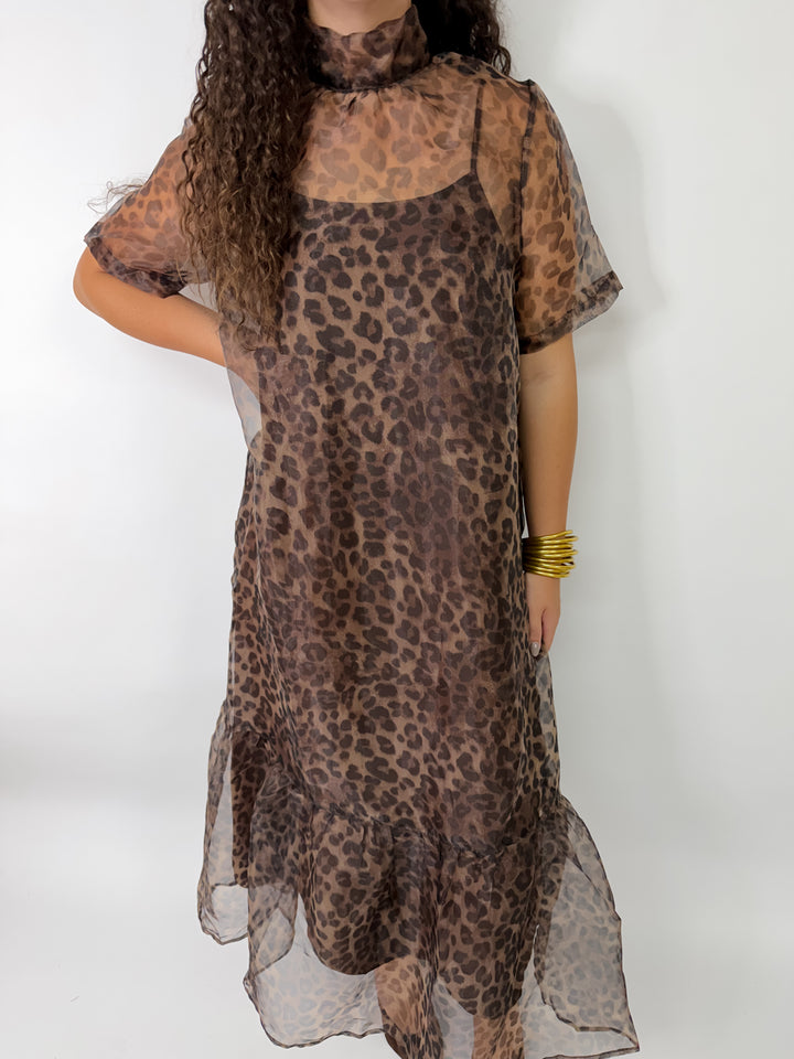 Leopard Dreams Midi Dress