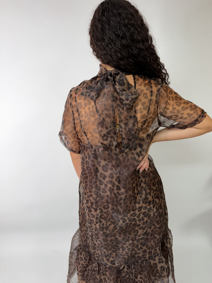 Leopard Dreams Midi Dress