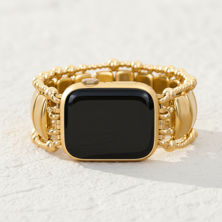 Gold Noir Stretch Apple Watch Band