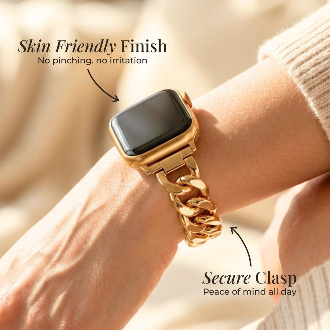 Gold Woven Luxury Apple Watch Band