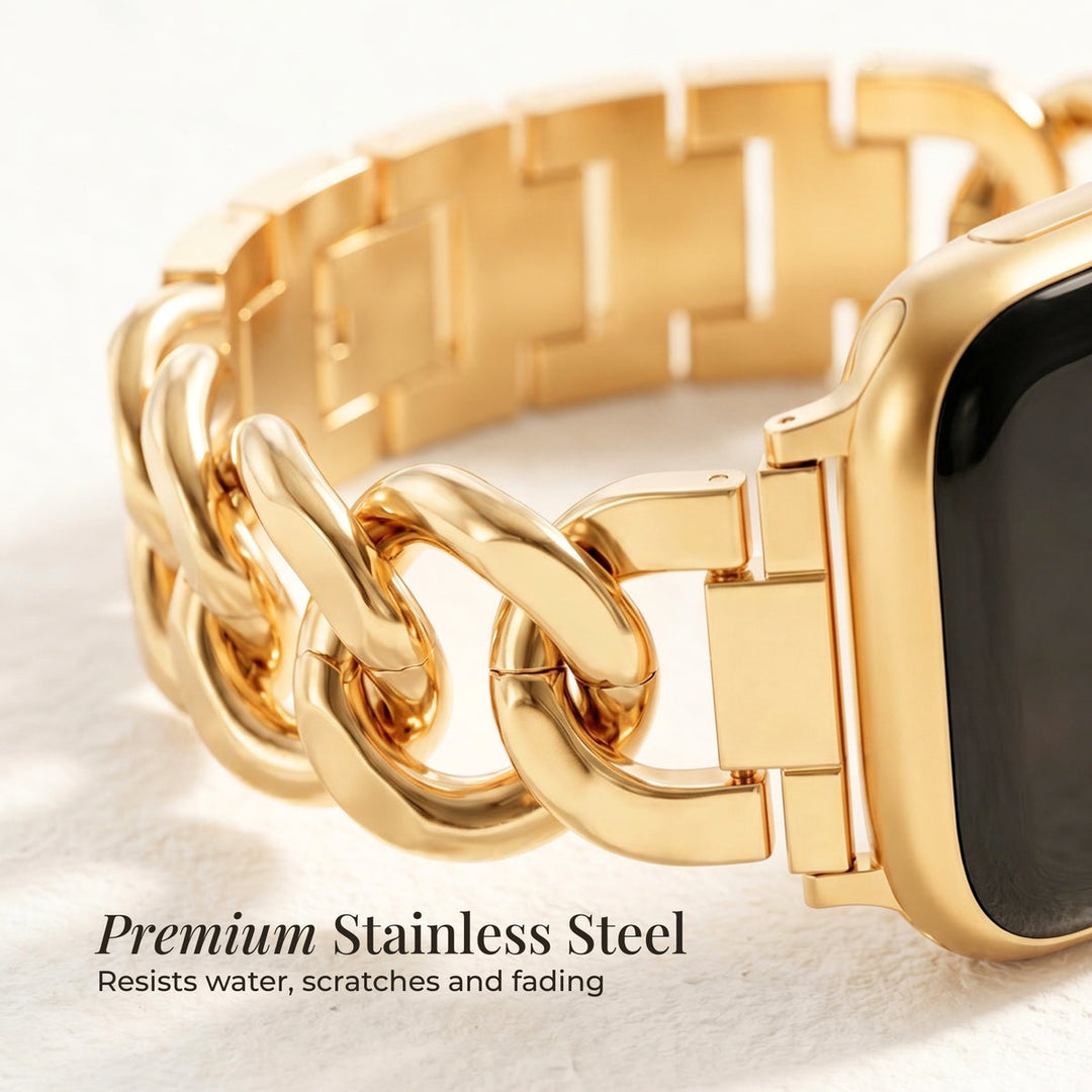 Gold Woven Luxury Apple Watch Band