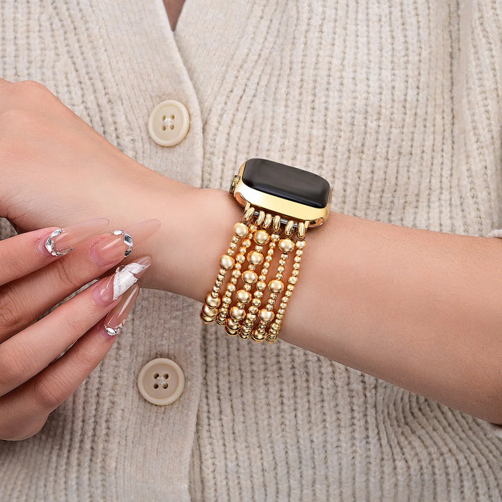 Golden Demure Stretch Apple Watch Band