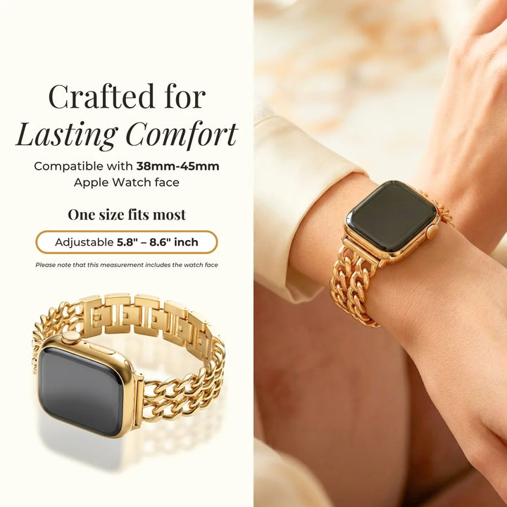 Gold Curve Luxury Apple Watch Band