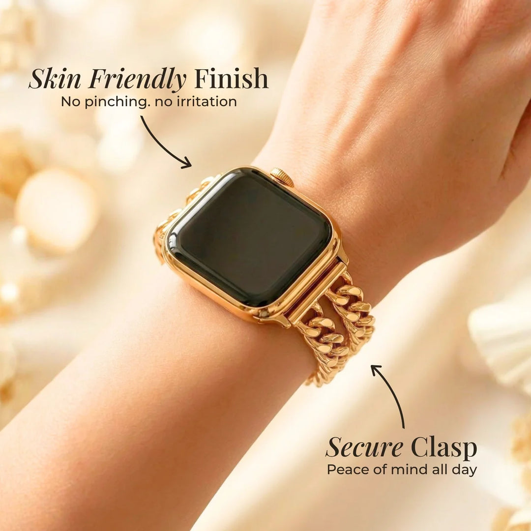 Gold Curve Luxury Apple Watch Band