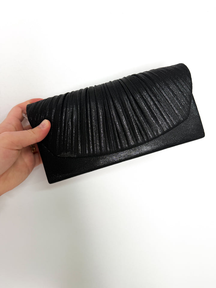 Moonlit Muse Pleated Clutch