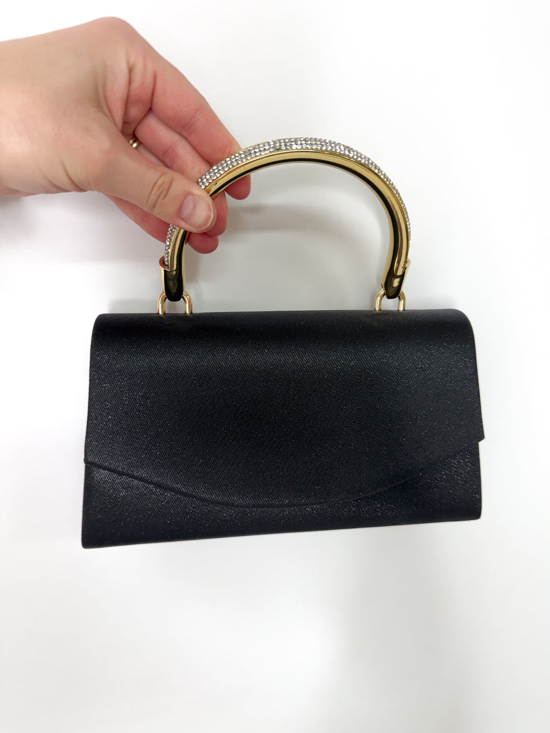 Midnight Luxe Crystal Evening Bag