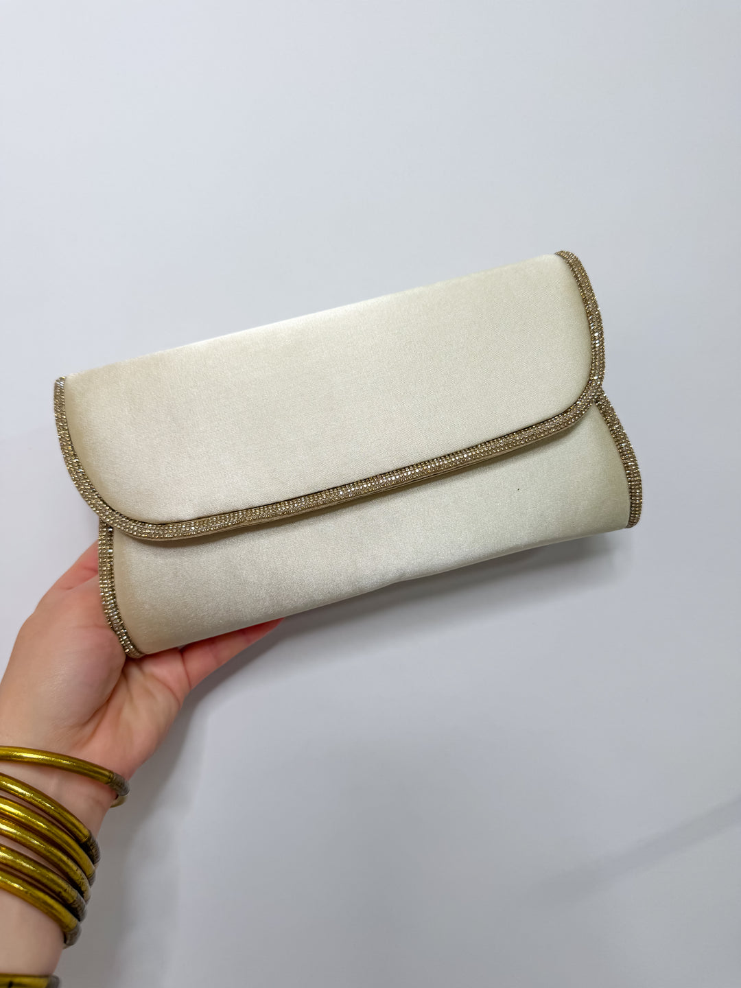 Champagne Kiss Rhinestone Clutch