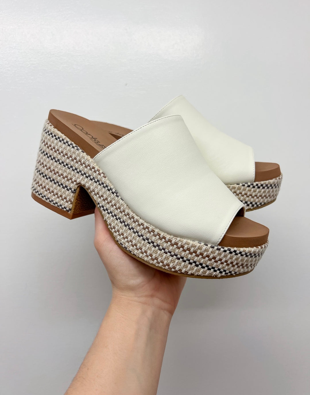 Corkys Totally Buggin Ivory Wedges