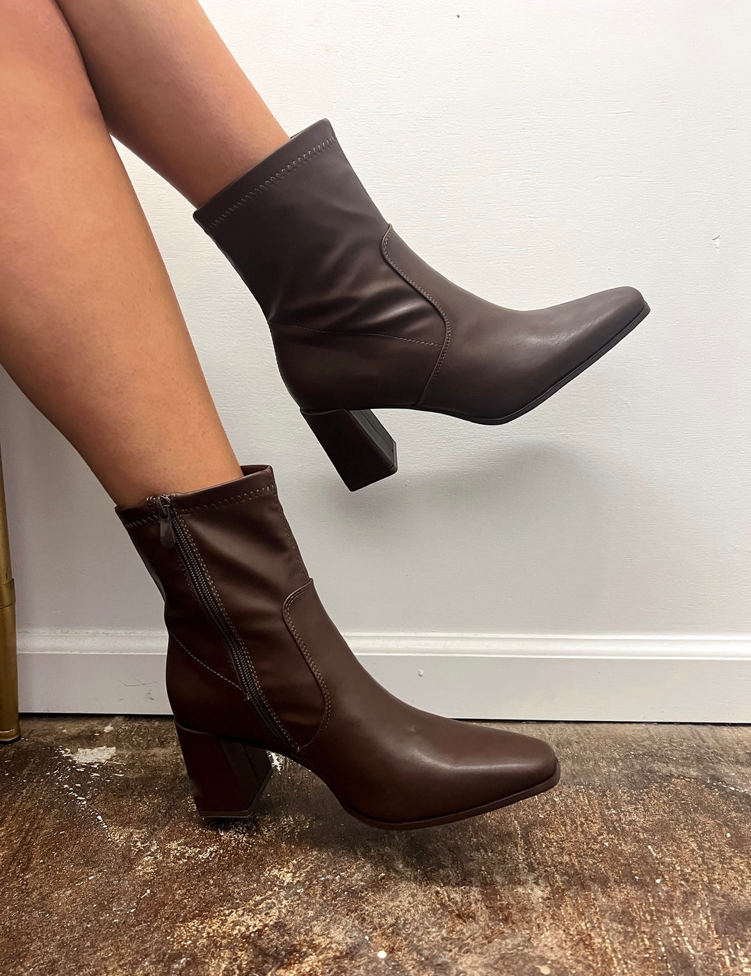 Cachet Brown Booties