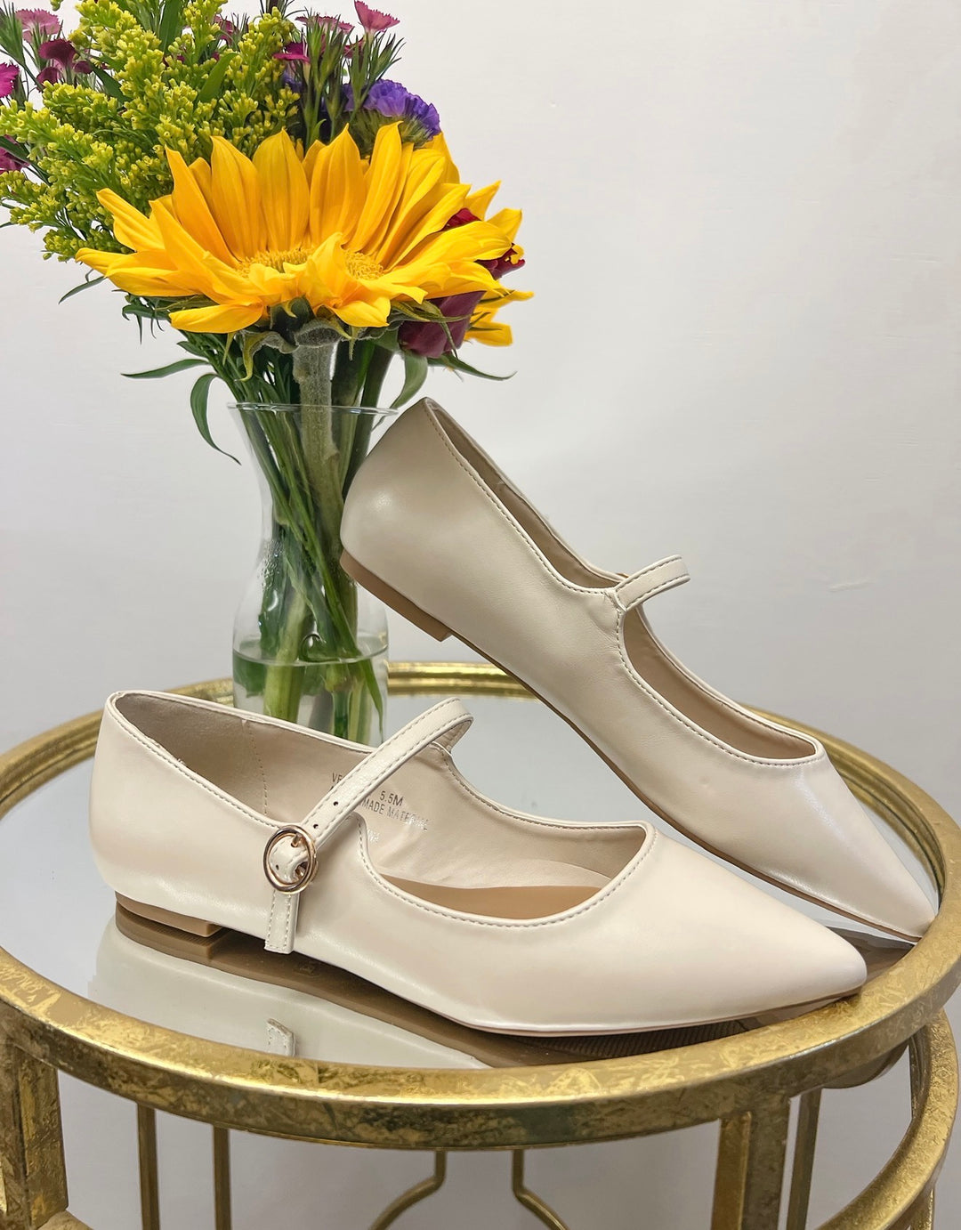 Verify Iron Pointed Toe Mary Janes