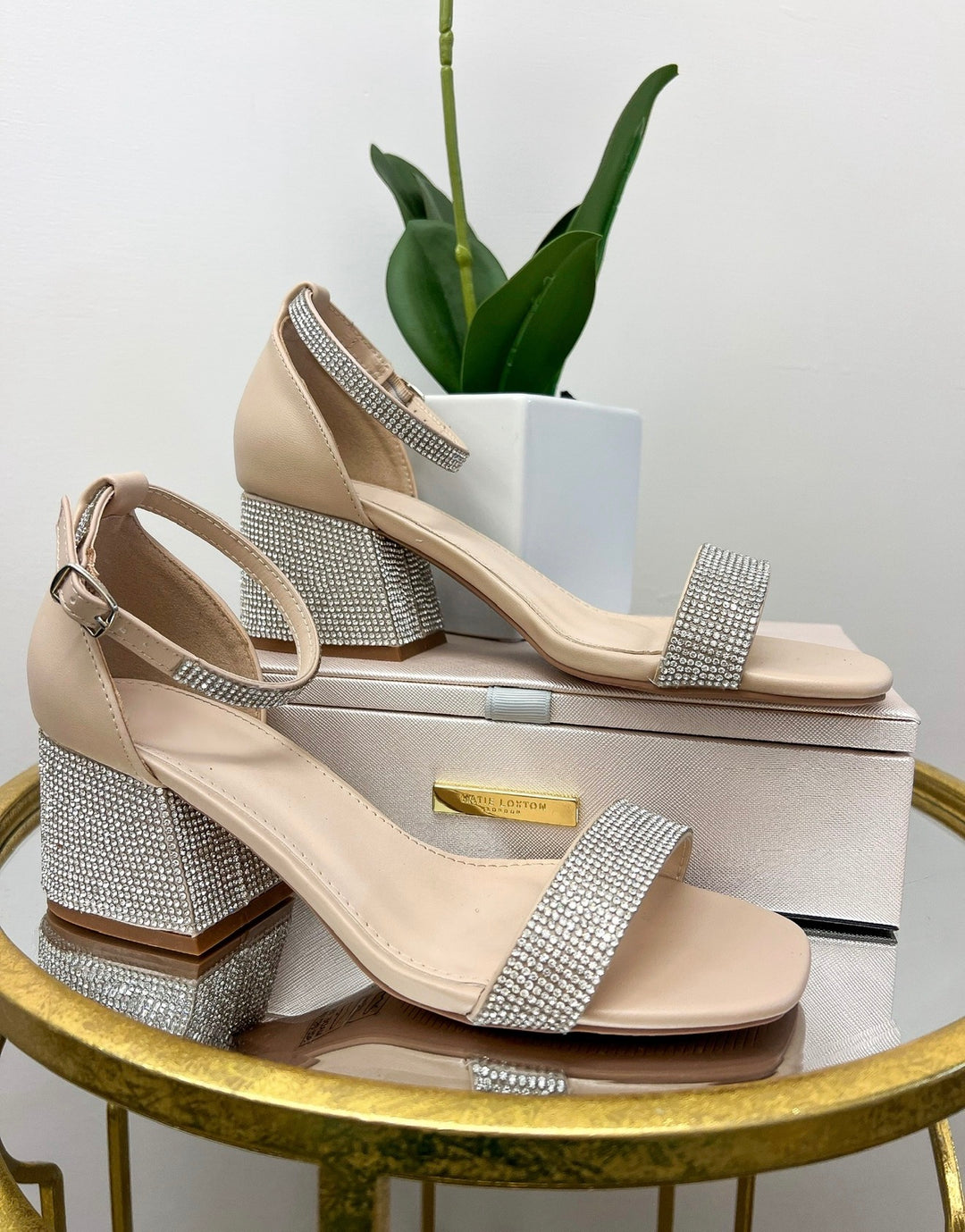 Katen X Rhinestone Heels
