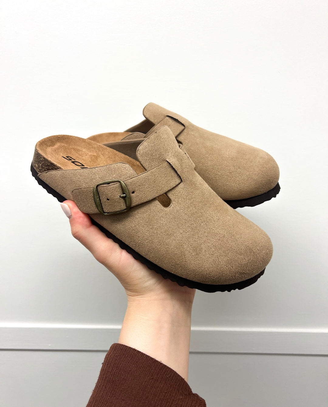 Regis Light Taupe Mules