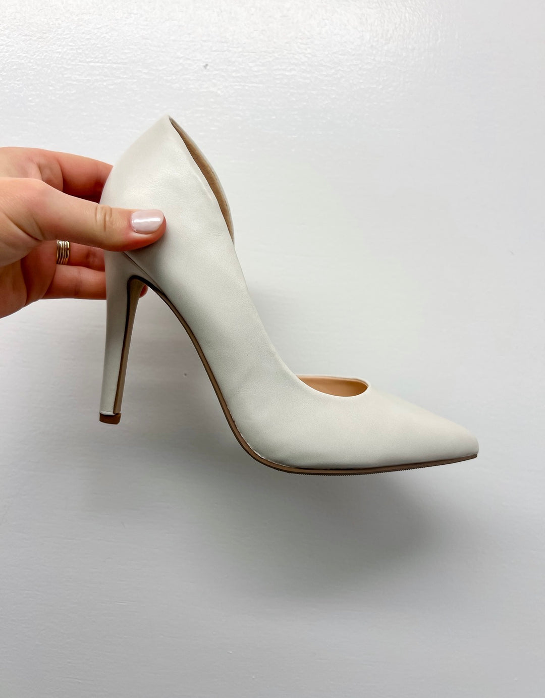 Zoom White Heels