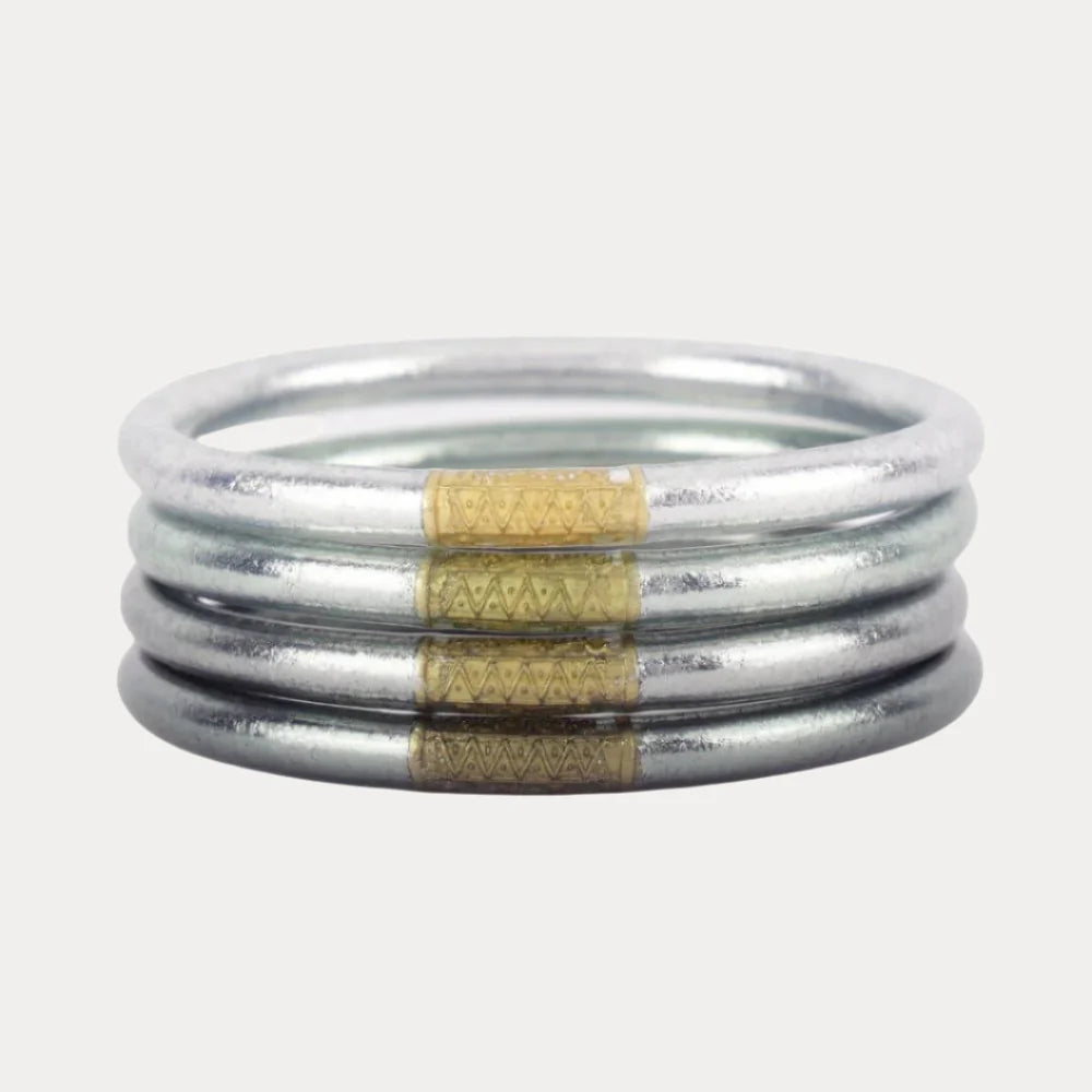BUDHAGIRL Multi All Weather Bangles (Set of 4)