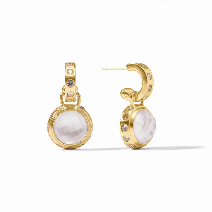 Julie Vos Rainbow Hoop &amp; Charm Earrings