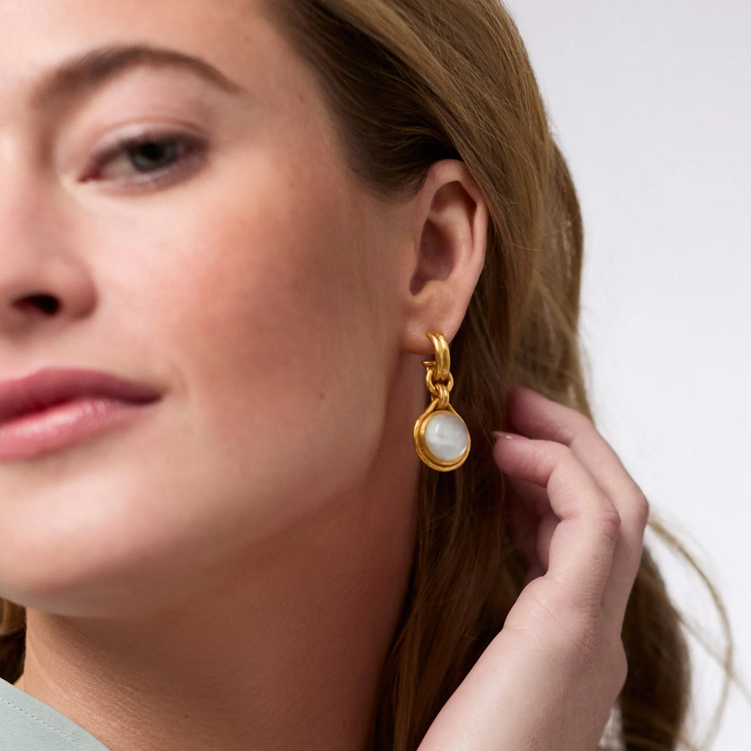 Julie Vos Solara Hoop &amp; Charm Earrings