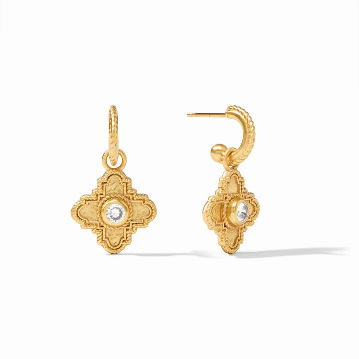 Julie Vos Theodora Hoop &amp; Charm Earrings