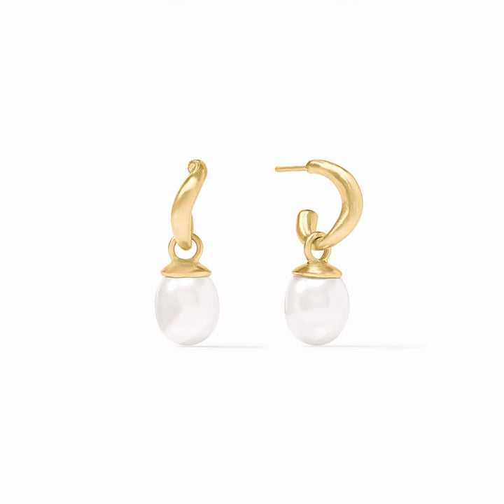 Julie Vos Wave Hoop &amp; Charm Earrings