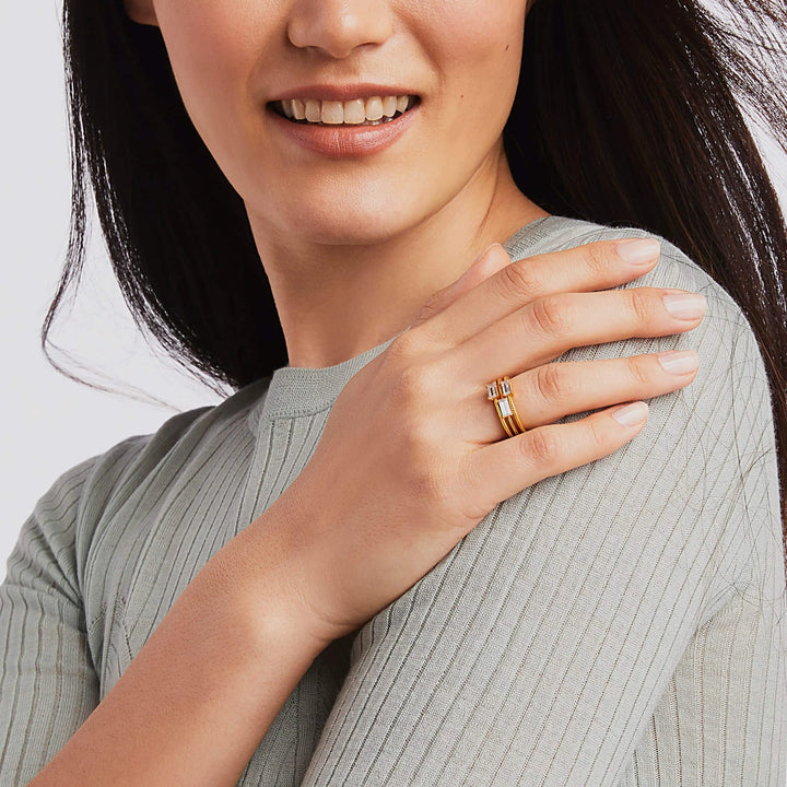 Julie Vos Windsor Trio Ring Set