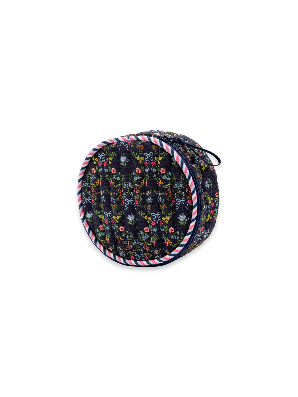 Simply Southern Quilted Round Cosmetic Bag
