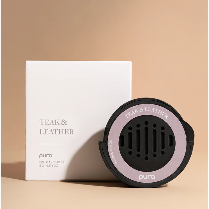 Pura Teak &amp; Leather Car Fragrance Refill